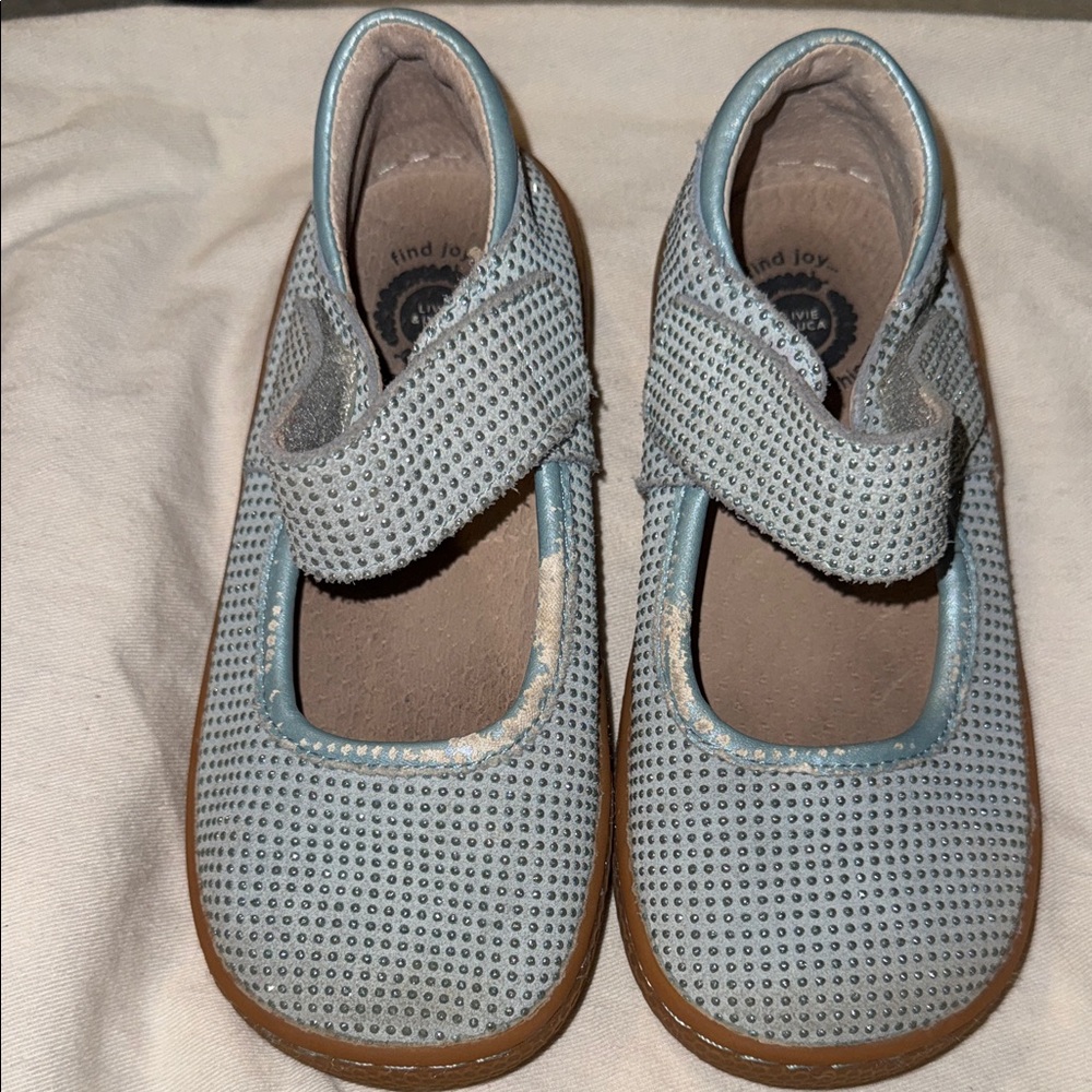 Livie & Luca, Blue Sparkly Kids Shoes. Size 12